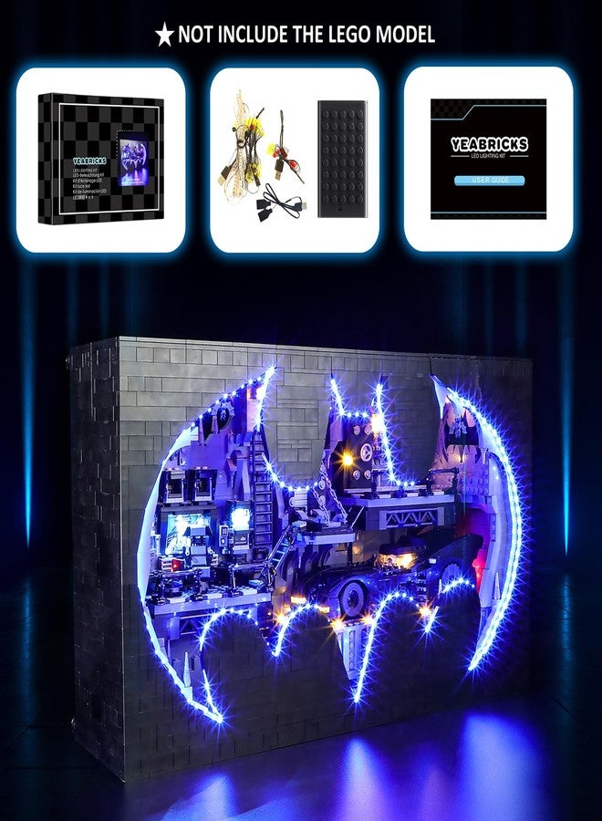 YEABRICKS LED Light for Lego-76252 DC Batcave-Shadow Box Building Blocks Model (Lego Set NOT Included) - Image 5